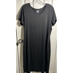 32 Degrees Dress Womens XL Black Stretch Athleisure Capsule Travel Minimalist